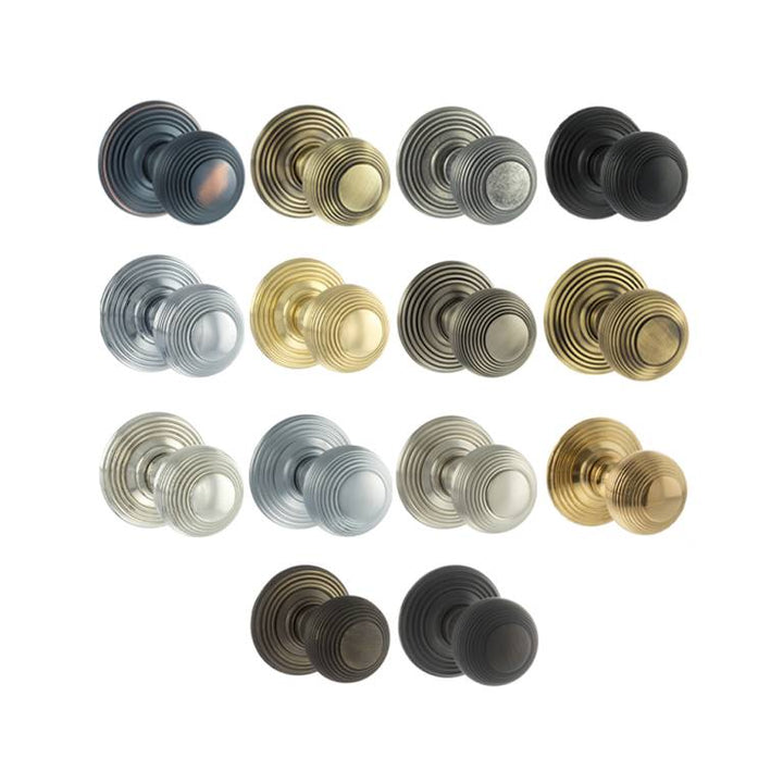 Atlantic Old English Ripon Round Reeded Mortice Knob - Itfitz