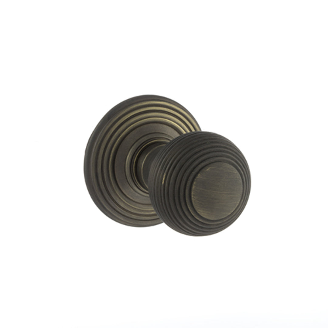 Atlantic Old English Ripon Round Reeded Mortice Knob - Itfitz
