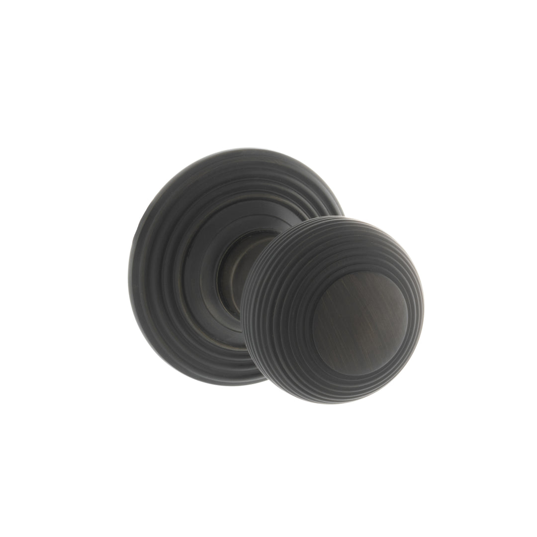Atlantic Old English Ripon Round Reeded Mortice Knob - Itfitz