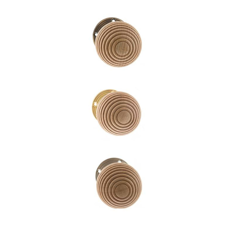 Atlantic Old English Bridlington Beech Wood Reeded Beehive Knob
