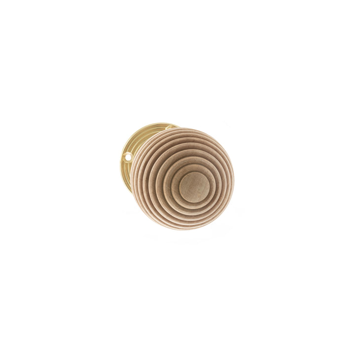Atlantic Old English Bridlington Beech Wood Reeded Beehive Knob
