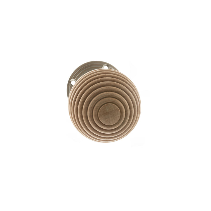 Atlantic Old English Bridlington Beech Wood Reeded Beehive Knob