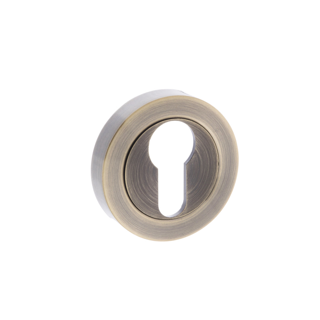 Atlantic Old English Round Euro Profile Cylinder Escutcheon