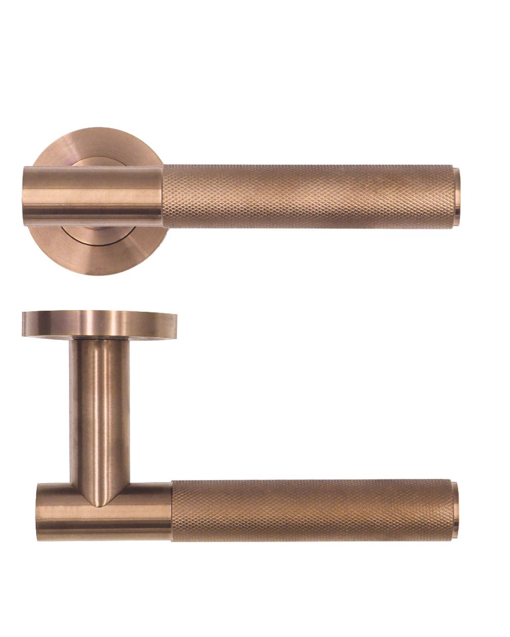 Zoo Hardware Rosso Tecnica RT060 Orta Lever Handle Set