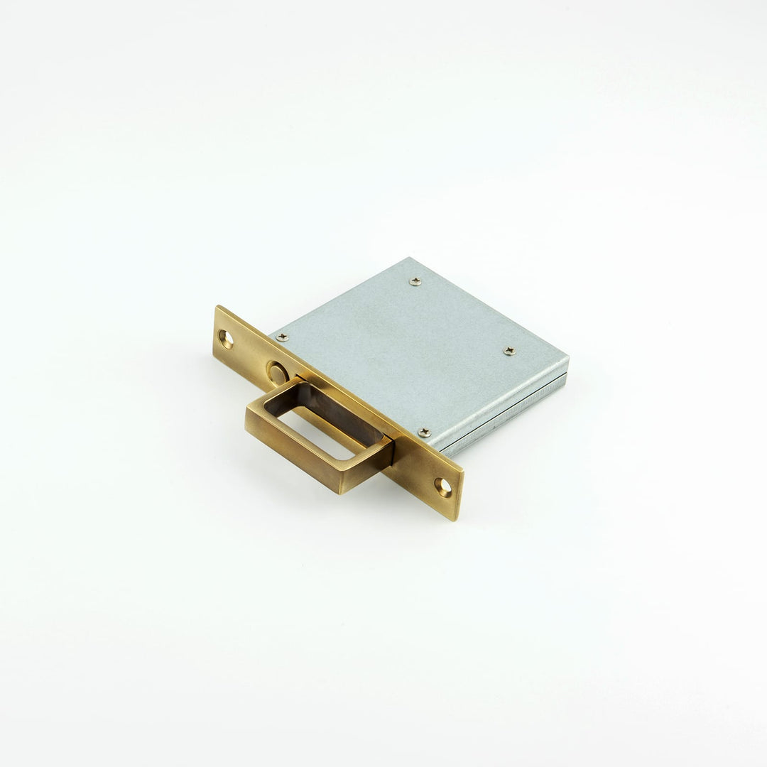 Hard and Ware SEH1 Sliding Edge Pull Handle Antique Brass