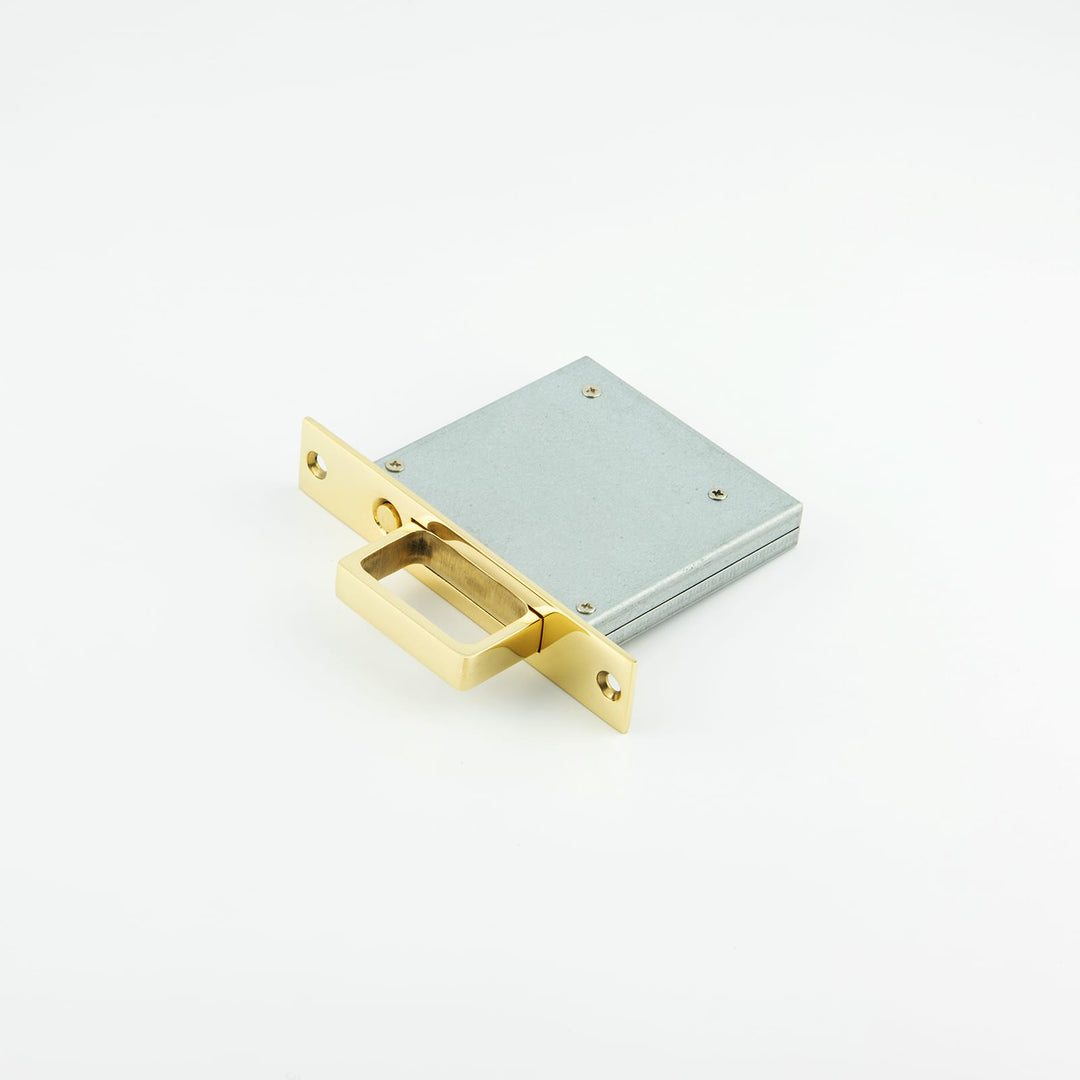 Hard and Ware SEH1 Sliding Edge Pull Handle Polished brass