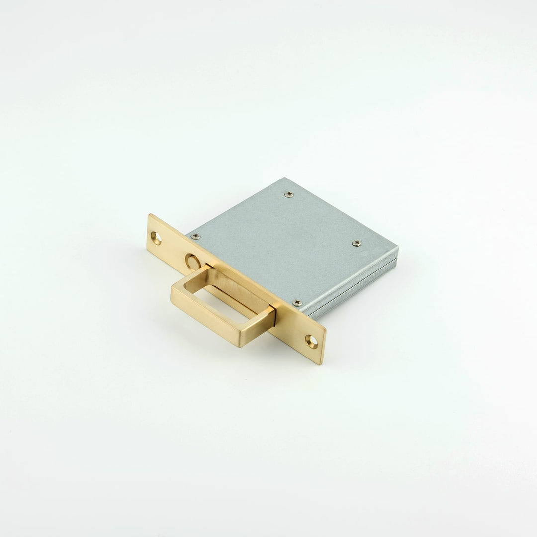 Hard and Ware SEH1 Sliding Edge Pull Handle satin brass