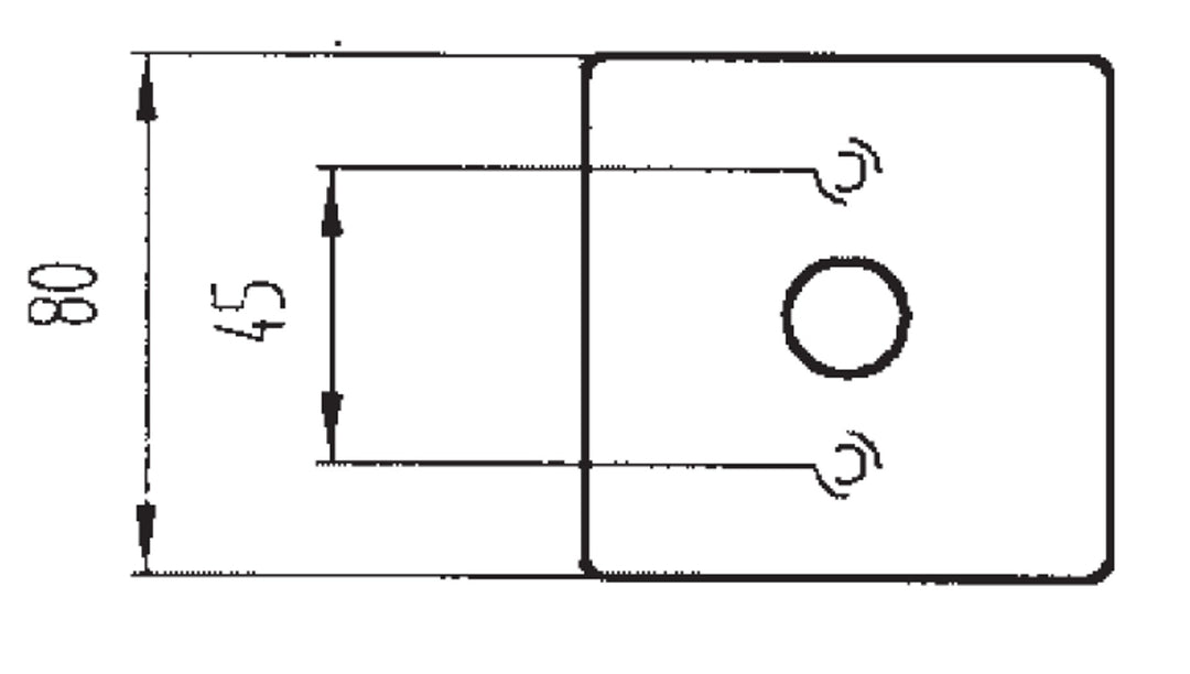 SERAFINI BP SQ Grade 316 Stainless Steel Bell Push