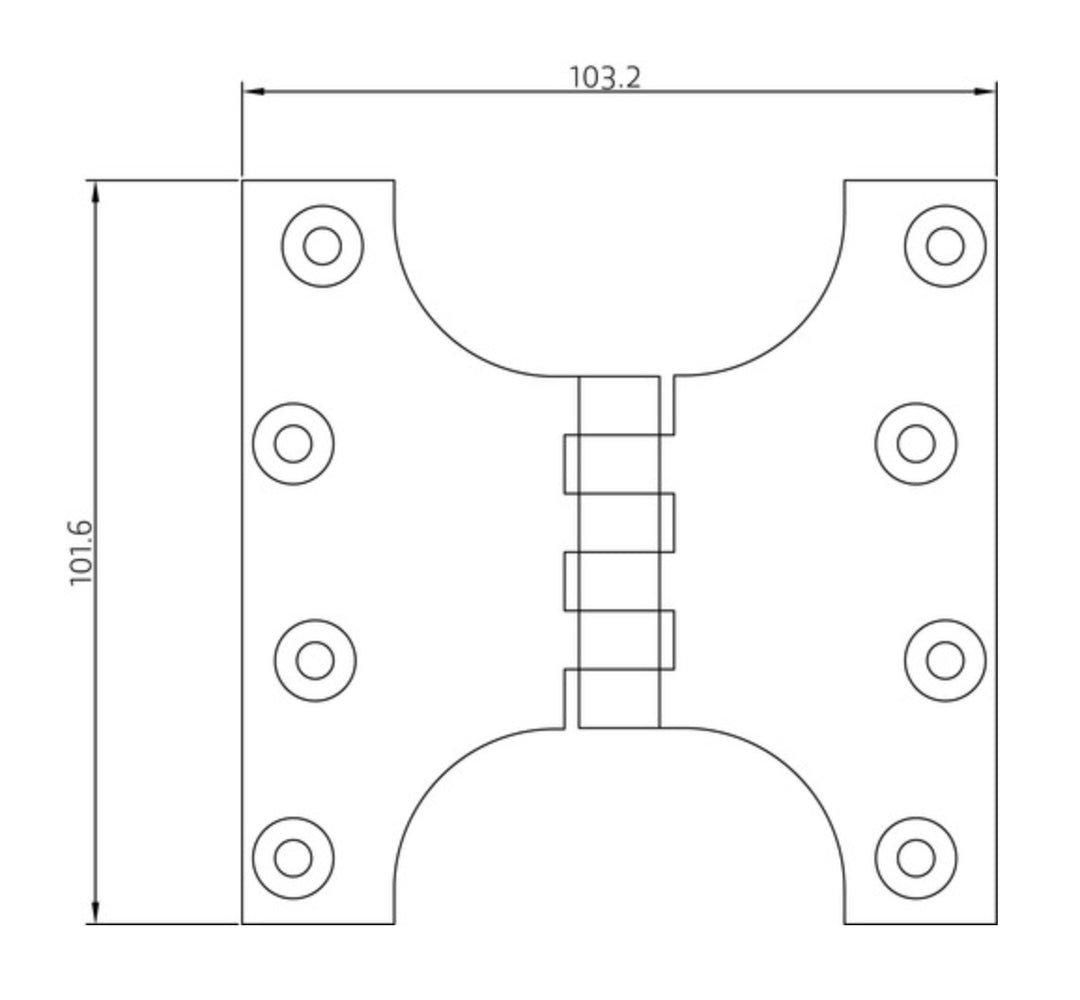 SIMONSWERK P0550 HINGE DRAWING