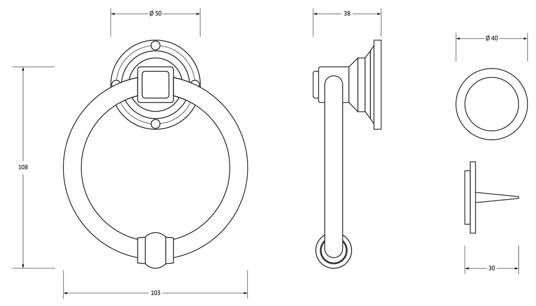 From the Anvil Regency Door Knocker