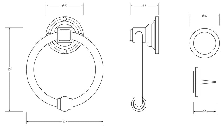 From the Anvil Regency Door Knocker
