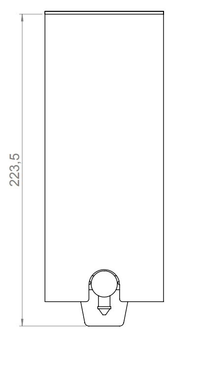 d line bathroom satin stainless soap dispenser without indicator