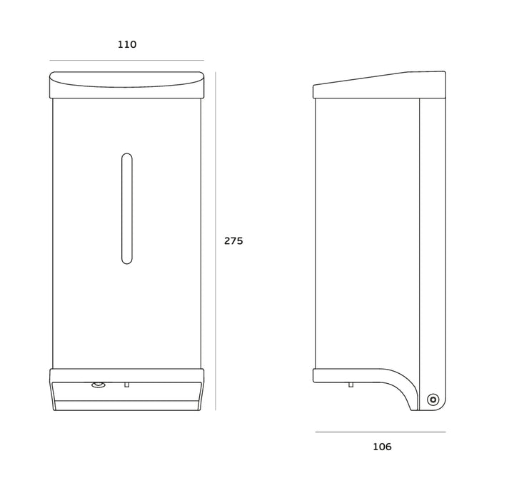 JNF Freeline Stainless Steel Automatic Liquid Soap Dispenser