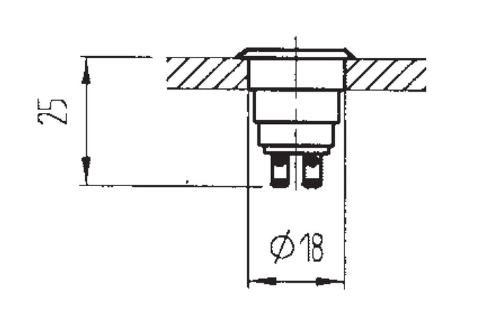 SERAFINI BP OF Grade 316 Stainless Steel Bell Push