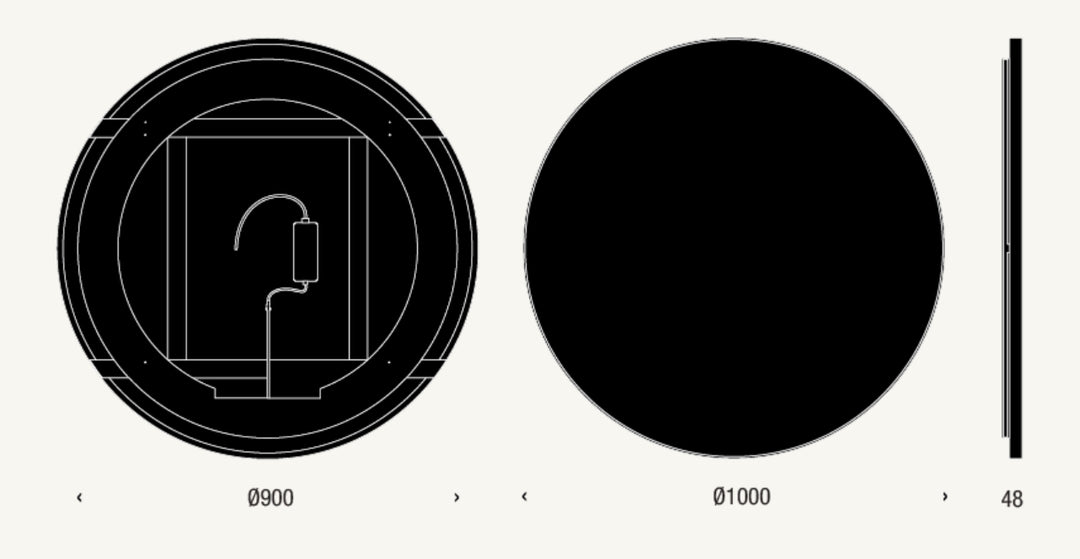 FROST UNU LED Mirror 4131K - 1000mm
