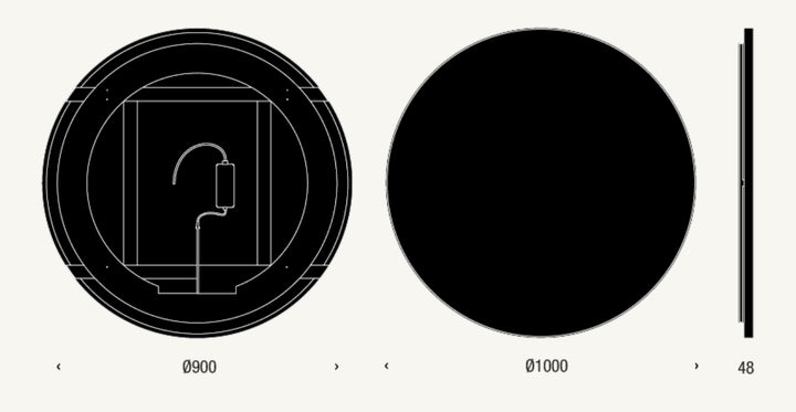 FROST UNU LED Mirror 4131K - 1000mm