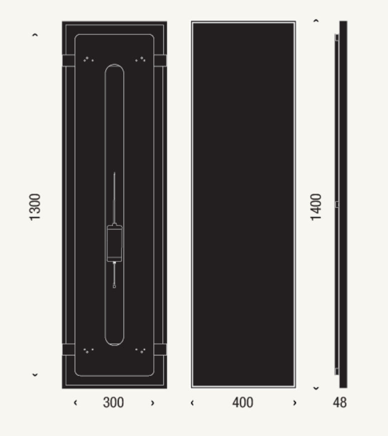 FROST UNU LED Mirror 4137 - 1400mm
