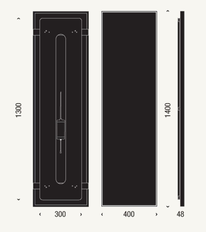 FROST UNU LED Mirror 4137 - 1400mm