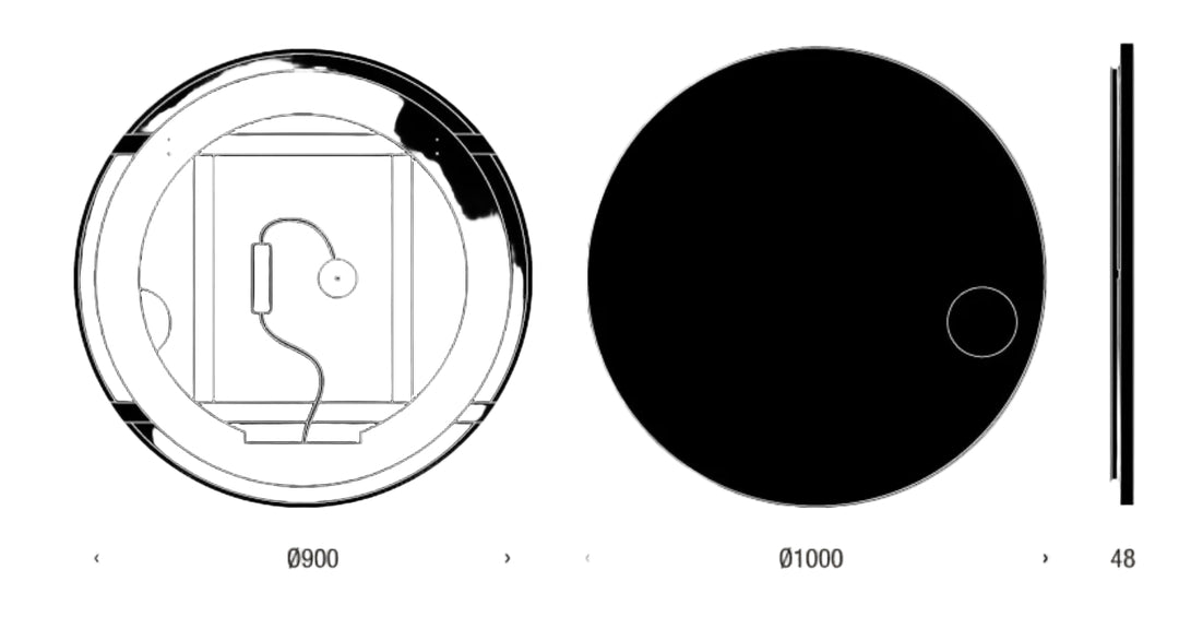 FROST UNU LED Mirror 4141K - 1000mm