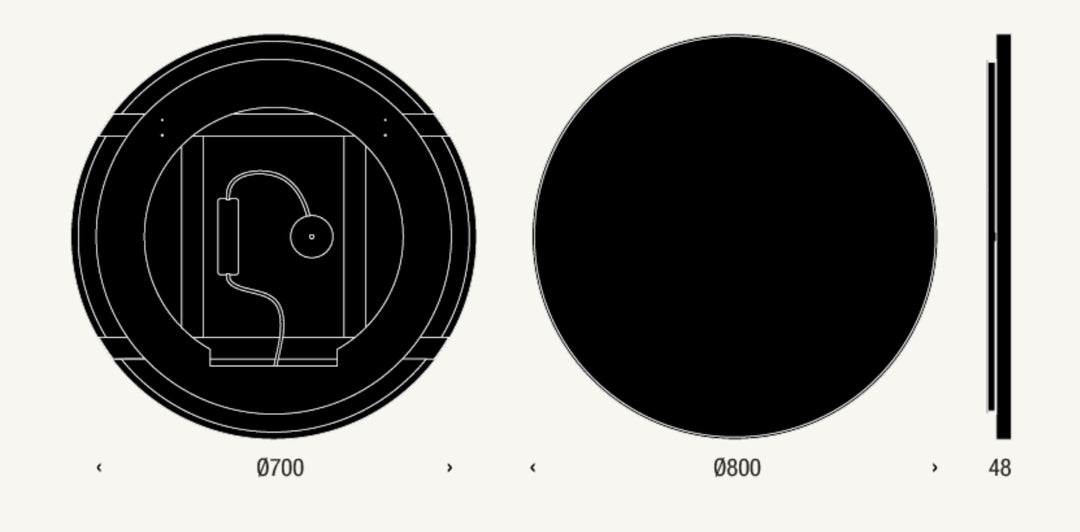 FROST UNU LED Mirror 4142K - 800mm