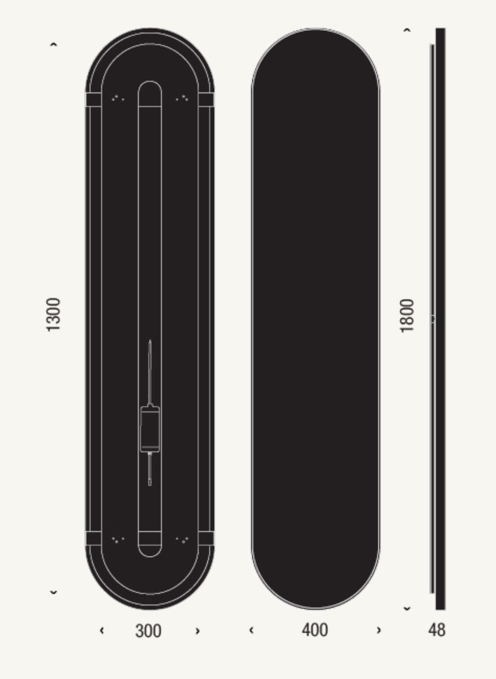 FROST UNU LED Mirror 4144K - 1800mm