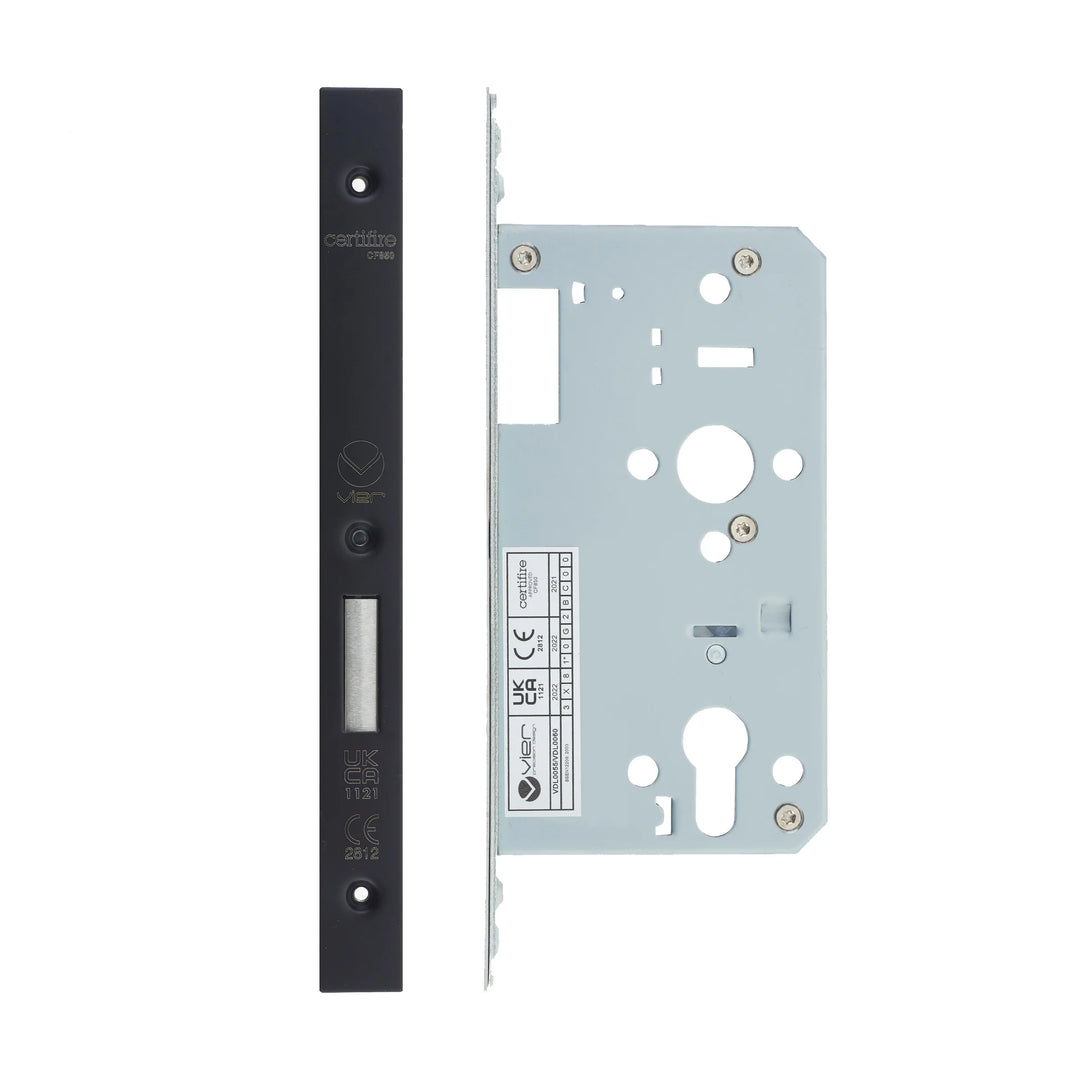 Zoo Hardware European DIN Square Cylinder Deadlock - 2 Piece - 60mm
