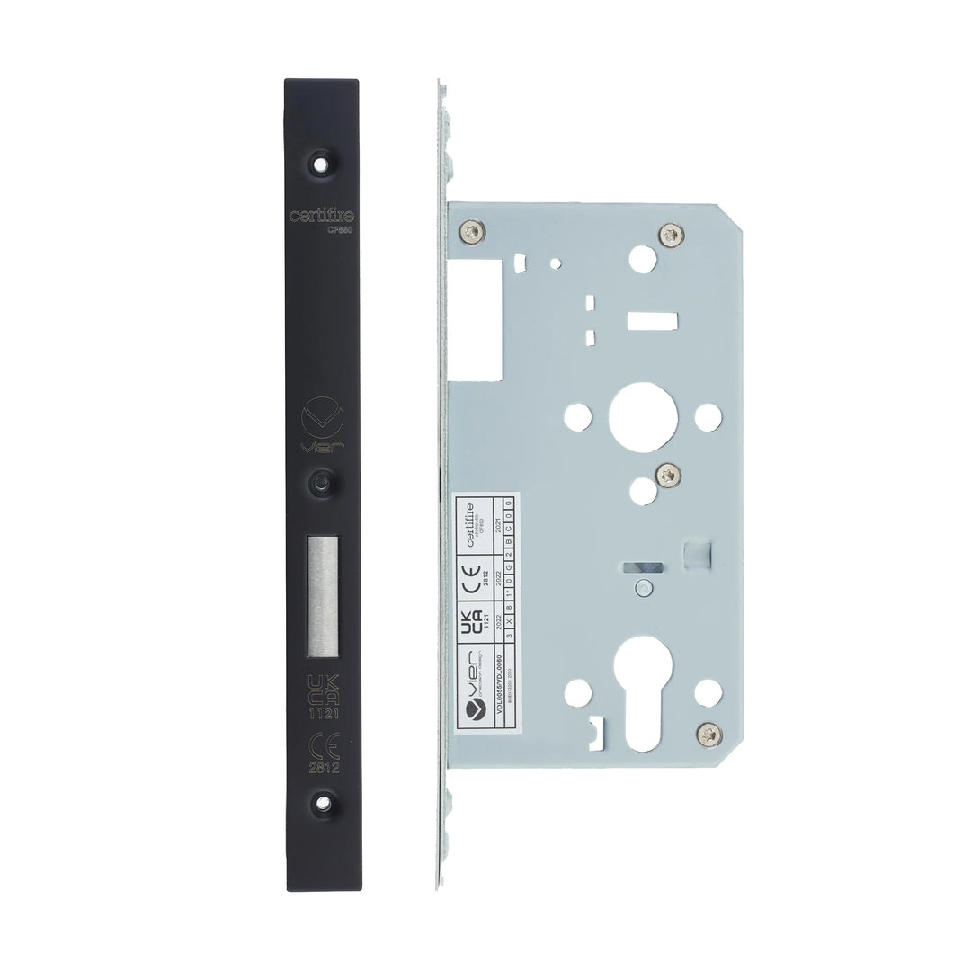 Zoo Hardware European DIN Square Cylinder Deadlock - 2 Piece - 60mm