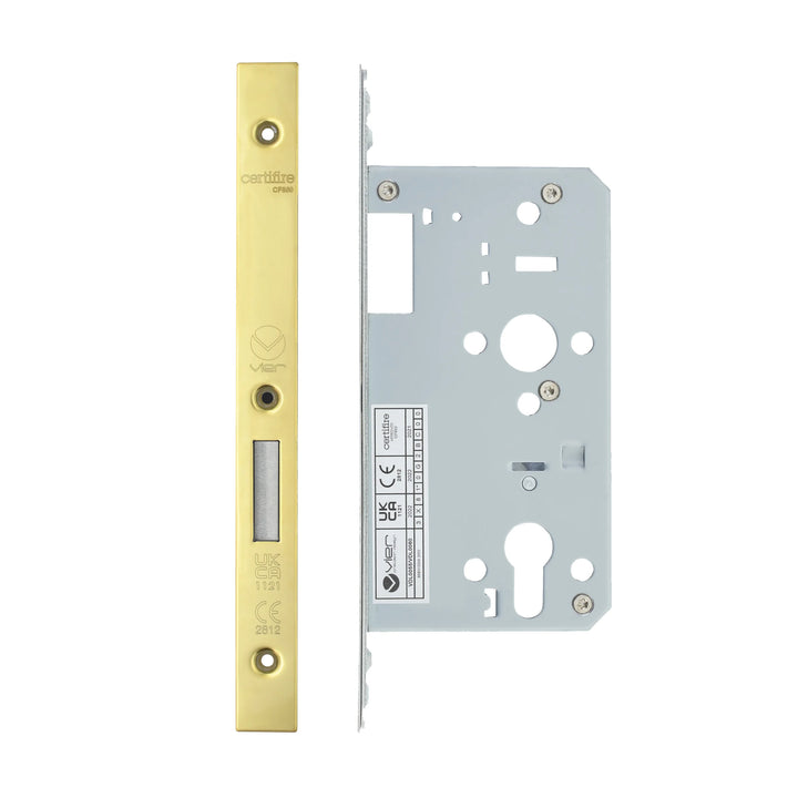 Zoo Hardware European DIN Square Cylinder Deadlock - 2 Piece - 60mm