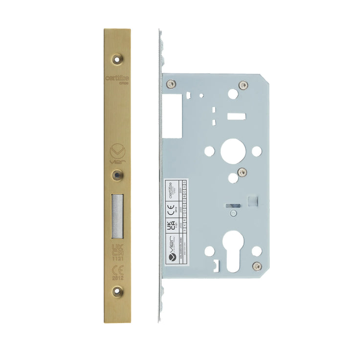 Zoo Hardware European DIN Square Cylinder Deadlock - 2 Piece - 60mm