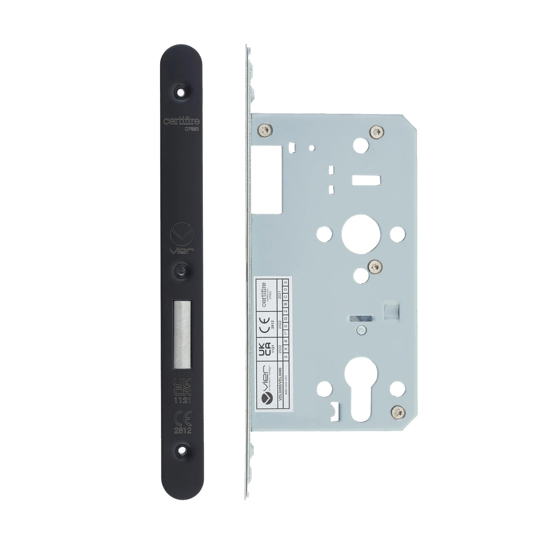 Zoo Hardware European DIN Radius Cylinder Deadlock - 2 Piece - 60mm