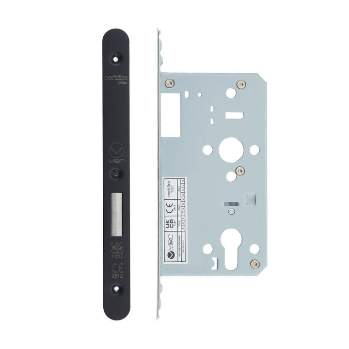 Zoo Hardware European DIN Radius Cylinder Deadlock - 2 Piece - 60mm