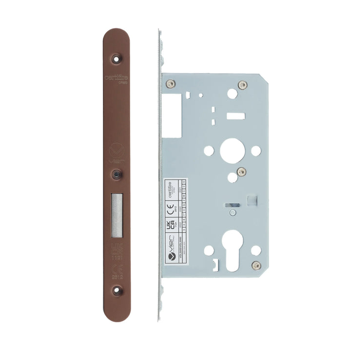 Zoo Hardware European DIN Radius Cylinder Deadlock - 2 Piece - 60mm