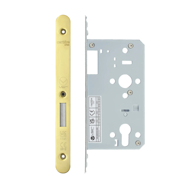Zoo Hardware European DIN Radius Cylinder Deadlock - 2 Piece - 60mm