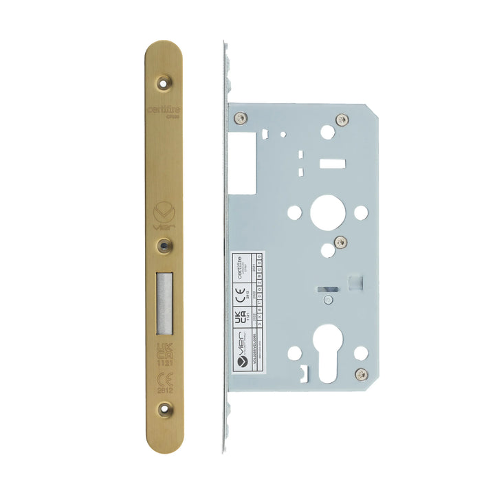 Zoo Hardware European DIN Radius Cylinder Deadlock - 2 Piece - 60mm