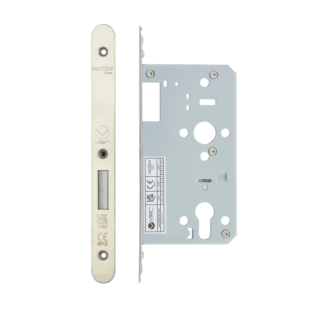 Zoo Hardware European DIN Radius Cylinder Deadlock - 2 Piece - 60mm