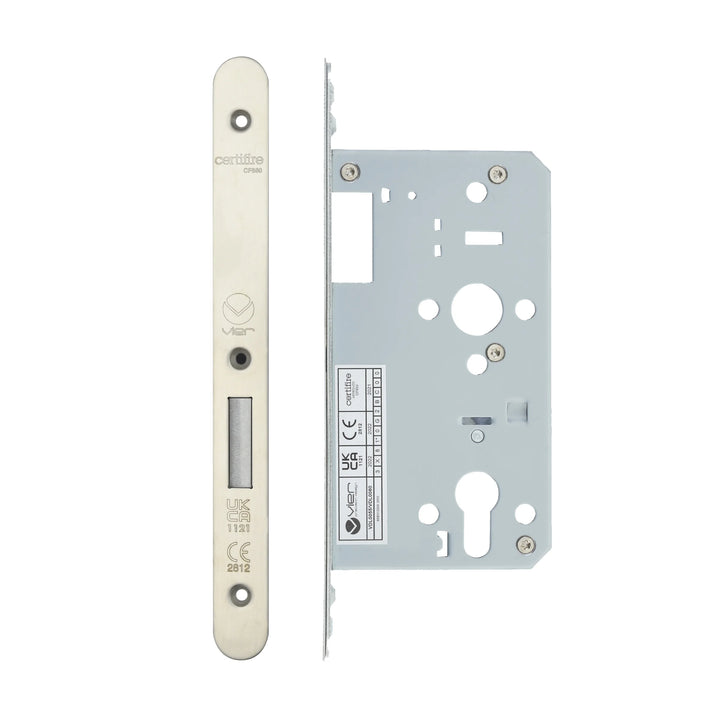Zoo Hardware European DIN Radius Cylinder Deadlock - 2 Piece - 60mm