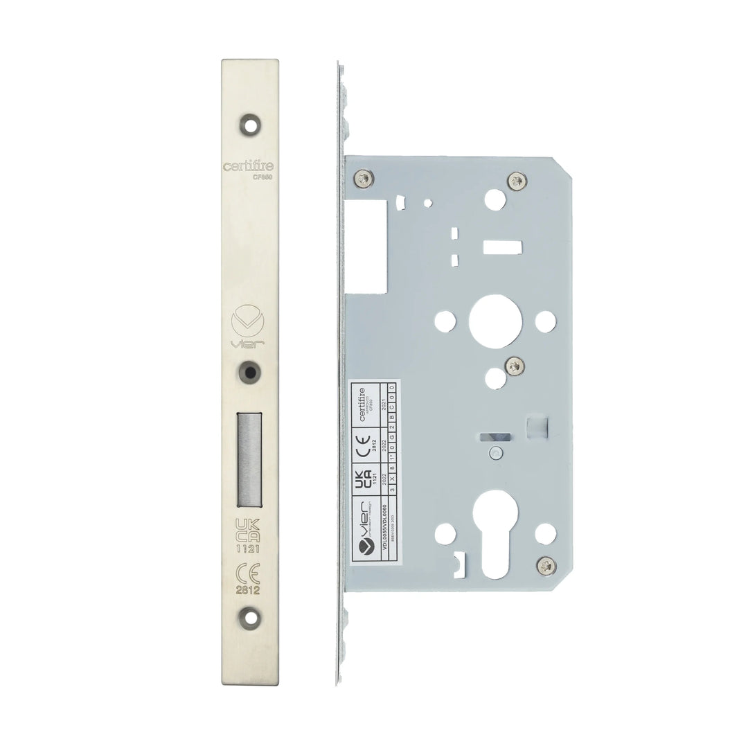 Zoo Hardware European DIN Square Cylinder Deadlock - 2 Piece - 60mm
