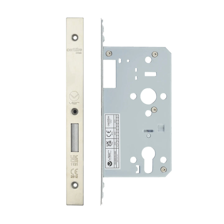 Zoo Hardware European DIN Square Cylinder Deadlock - 2 Piece - 60mm
