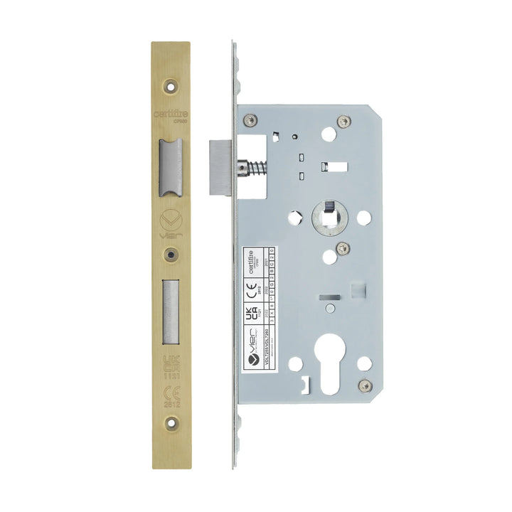 Zoo Hardware European DIN Square Cylinder Sashlock - 2 Piece - 55mm