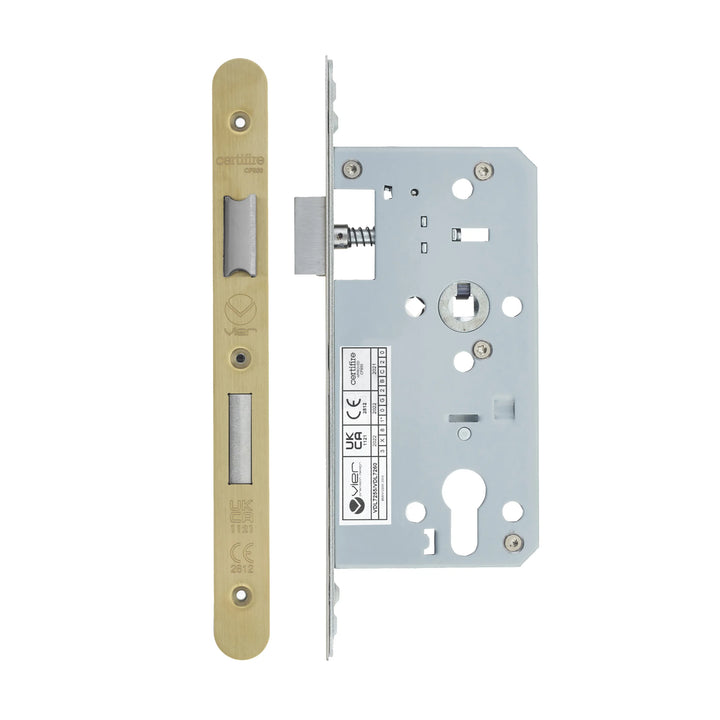 Zoo Hardware European DIN Radius Cylinder Sashlock - 2 Piece - 55mm