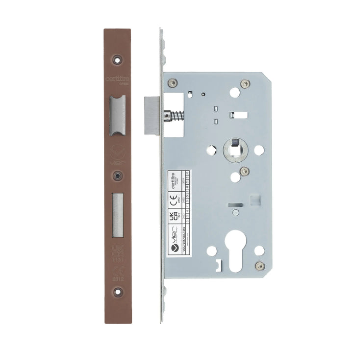 Zoo Hardware European DIN Square Cylinder Sashlock - 2 Piece - 60mm