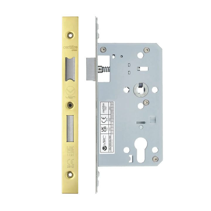 Zoo Hardware European DIN Square Cylinder Sashlock - 2 Piece - 60mm