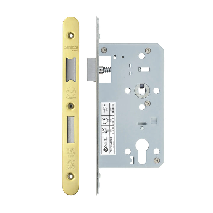 Zoo Hardware European DIN Radius Cylinder Sashlock - 2 Piece - 60mm