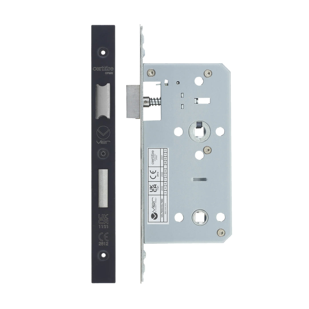 Zoo Hardware European DIN Square Bathlock - 2 Piece - 55mm