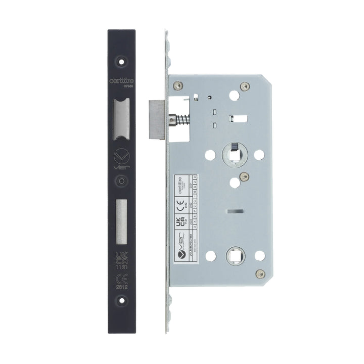 Zoo Hardware European DIN Square Bathlock - 2 Piece - 55mm