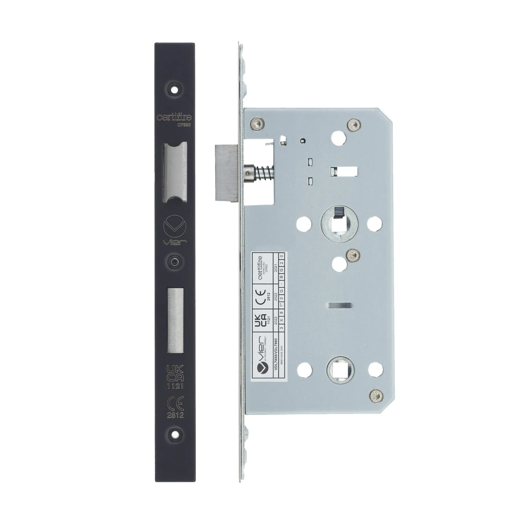 Zoo Hardware European DIN Square Bathlock - 2 Piece - 55mm