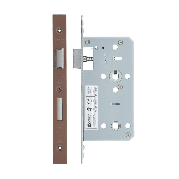 Zoo Hardware European DIN Square Bathlock - 2 Piece - 55mm