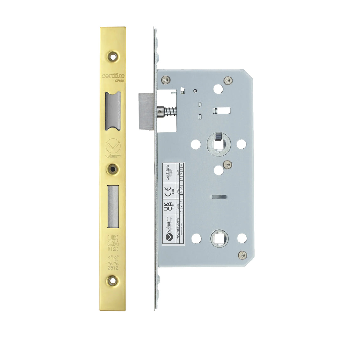 Zoo Hardware European DIN Square Bathlock - 2 Piece - 55mm