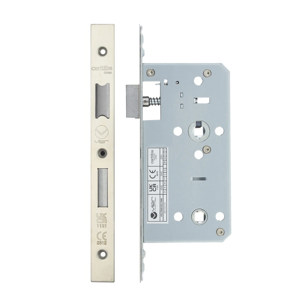 Zoo Hardware European DIN Square Bathlock - 2 Piece - 55mm