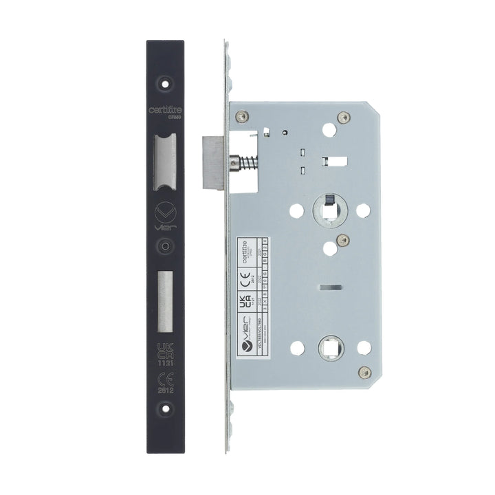Zoo Hardware European DIN Square Bathlock - 2 Piece - 60mm
